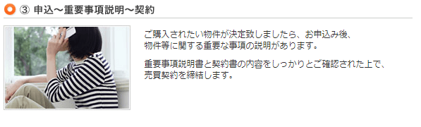 申込～重要事項説明～契約
